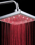 Luminous color changing shower head