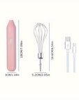 Hand-held Electric Whisk Household Baking Cake Egg White Whisk Small Straight Handle Whisk Wireless Whisk