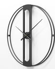 Round metal clock