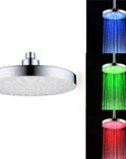 Luminous color changing shower head