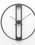 Round metal clock