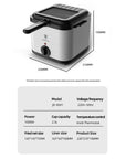 Visual Multifunctional Electric Air Fryer Skewer French Fries Machine