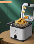 Visual Multifunctional Electric Air Fryer Skewer French Fries Machine