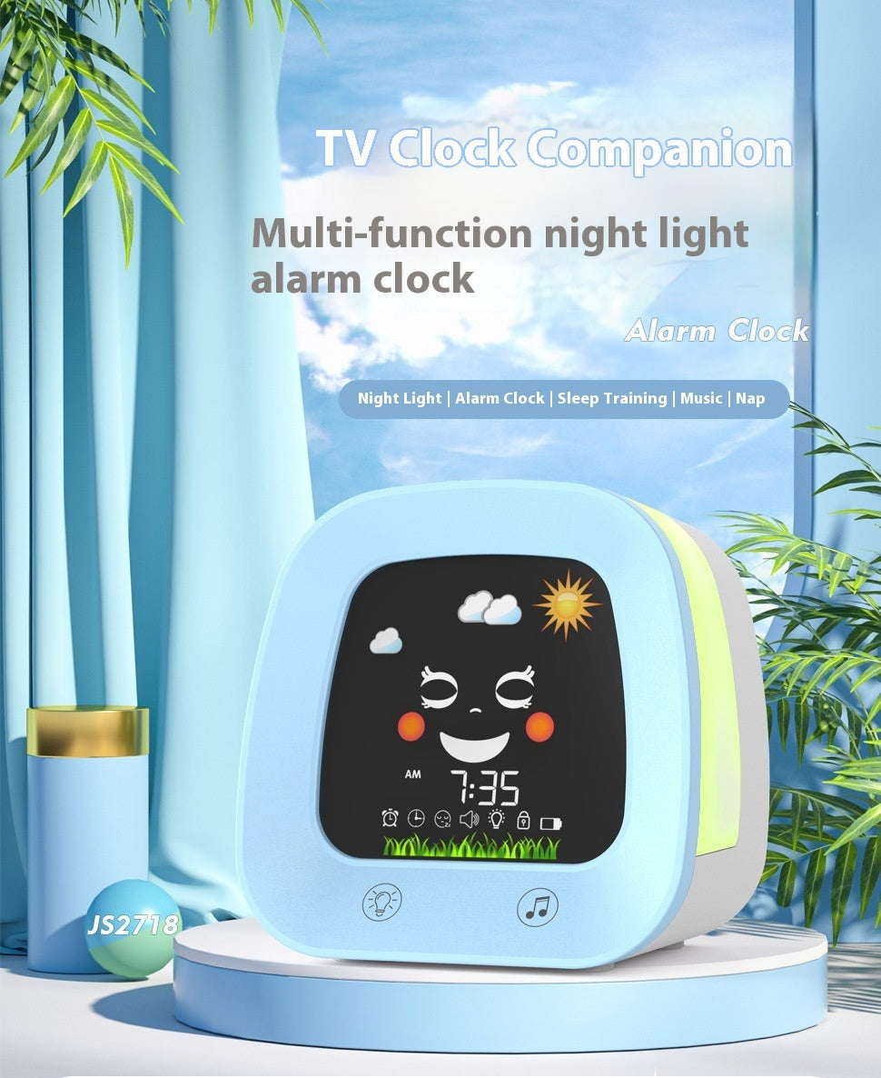 Children&#39;s Music Alarm Student Mute Snooze Alarm Bedside Luminous Clock