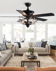 American Style Retro Fan Lamp Living Room Dining Room