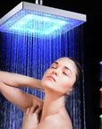 Luminous color changing shower head