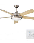 American Simple Light Luxury Home Wood Leaf Fan