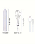 Hand-held Electric Whisk Household Baking Cake Egg White Whisk Small Straight Handle Whisk Wireless Whisk