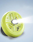 Portable camping fan light