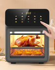 12L Large Capacity Electric Air Fryers Oil-free Automatic Household Kitchen 360°Baking Convection Oven Deep Fryer without Oil