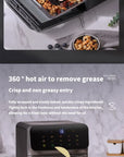 12L Large Capacity Electric Air Fryers Oil-free Automatic Household Kitchen 360°Baking Convection Oven Deep Fryer without Oil