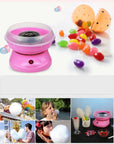 Electric DIY Sweet Cotton Candy Maker Marshmallow Machine MINI Portable Cotton Sugar Floss Machine for 5 color