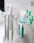 1PC Plastic Toothbrush Holder Toothpaste Storage Rack Razor