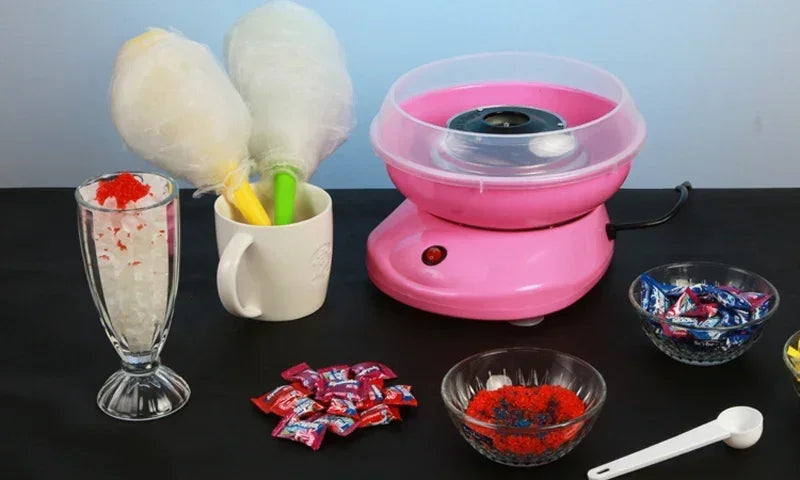 Electric DIY Sweet Cotton Candy Maker Marshmallow Machine MINI Portable Cotton Sugar Floss Machine for 5 color