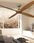 Home Living Room  Solid Wood Fan Industrial Modern European