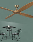 Home Living Room  Solid Wood Fan Industrial Modern European