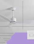 New Scandinavian Industrial Ceiling Fans Without Lights